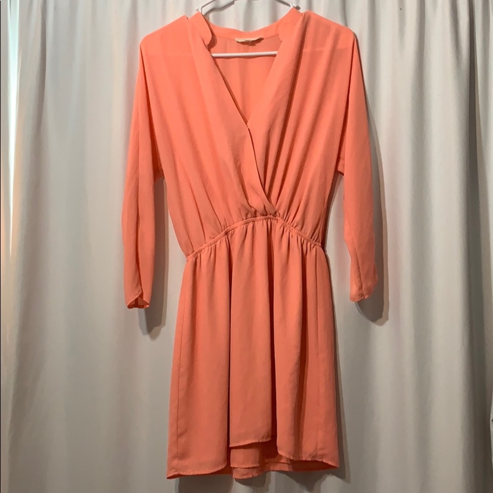 Eight Sixty Coral Mini Dress
